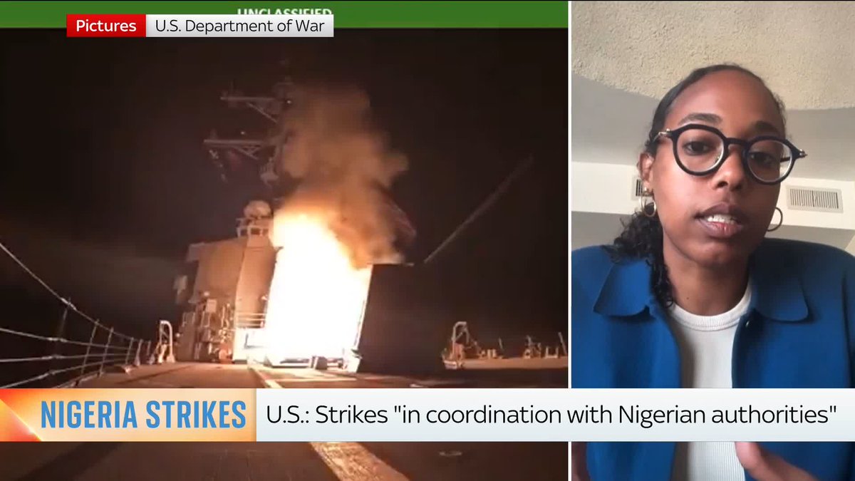 'The Nigerian government is in a difficult position' Sky's Yousra Elbagir has the latest after Trump launched airstrikes on ISIS targets in Nigeria, and explains what it means for the US president Live updates ➡️ 📺 Sky 501 and YouTube