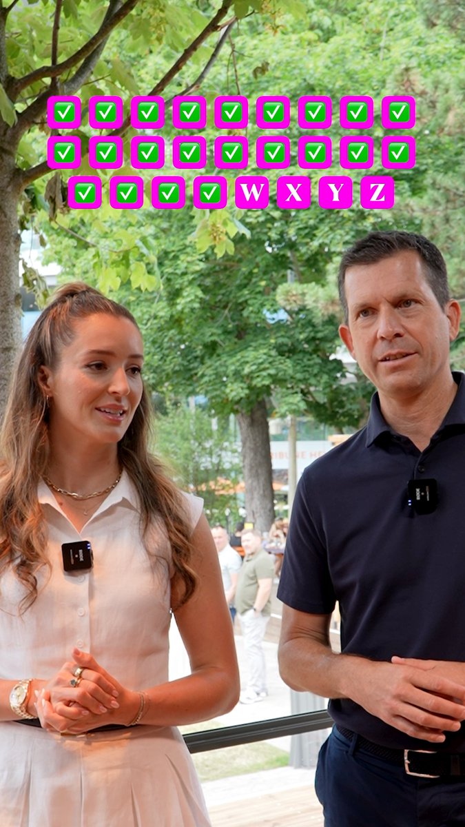 Always a classic! 🤣 Laura Robson and Tim Henman take on the one-minute Alphabet challenge 🎾🔠