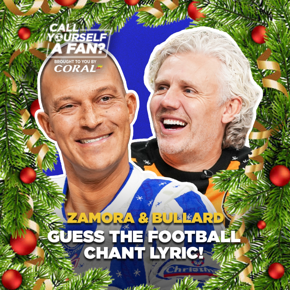 𝙂𝙪𝙚𝙨𝙨 𝙩𝙝𝙚 𝙁𝙤𝙤𝙩𝙗𝙖𝙡𝙡 𝘾𝙝𝙖𝙣𝙩 𝙇𝙮𝙧𝙞𝙘 🎶 "That's Zamora!" On the set of Call Yourself a Fan, Bobby Zamora joins Jimmy to finish some fan-favourite football chants! Bobby Zamora | @JimmyBullard | Call Yourself a Fan?