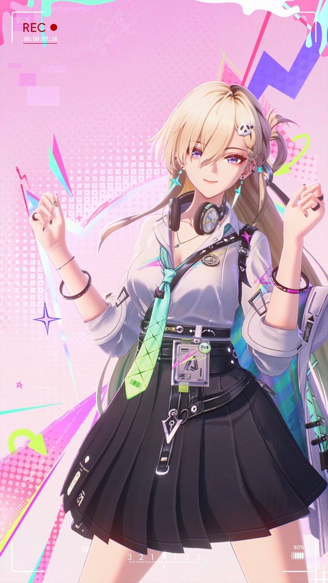 ☆~♪(*^-^)ノ へへっ、ちょっと踊ってみたんだけど……どう？ #鳴潮 #リンネー