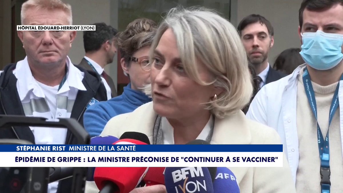 «Les personnes de plus de 65 ans, les femmes enceintes, les personnes qui ont des maladies chroniques, allez vous faire vacciner», conseille la ministre de la Santé, Stéphanie Rist