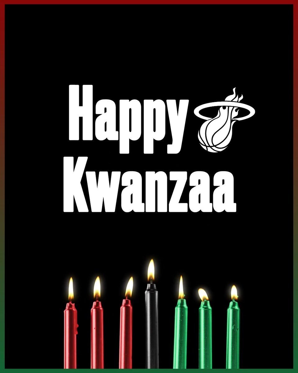 Happy Kwanzaa, #HEATNation!