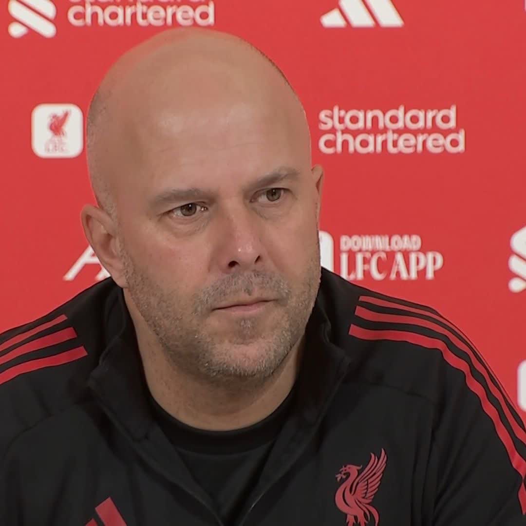 "I think he's showed a lot of hard work, sometimes it's taken a bit of convincing" Liverpool boss Arne Slot on Hugo Ekitike's run of form ahead of facing Wolves on Saturday 🔴