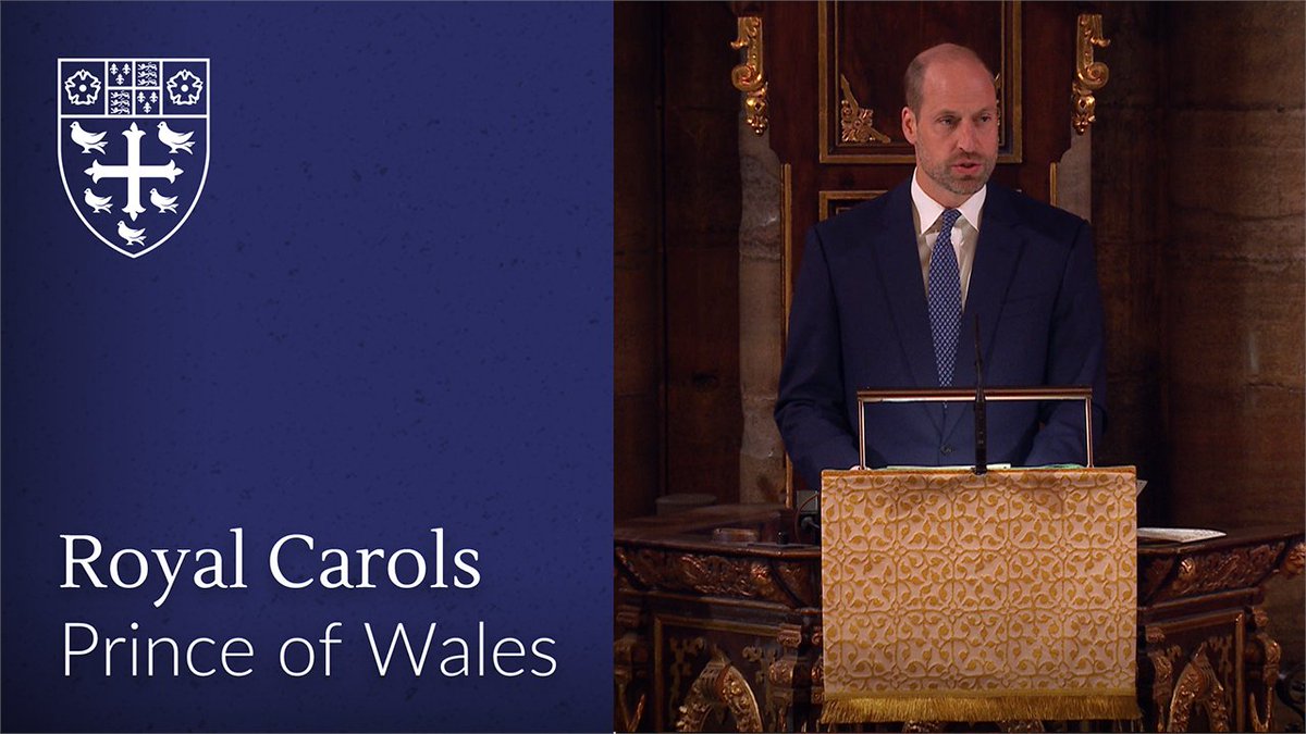 HRH The Prince of Wales gives a reading from Luke 2 during Royal Carols: Together at Christmas, a special service here in the Abbey earlier this month. You can watch the full service on ITVX. 'In that region there were shepherds living in the fields, keeping watch over their flock by night. Then an angel of the Lord stood before them, and the glory of the Lord shone around them, and they were terrified. But the angel said to them, 'Do not be afraid; for see — I am bringing you good news of great joy for all the people: to you is born this day in the city of David a Saviour, who is the Messiah, the Lord. This will be a sign for you: you will find a child wrapped in bands of cloth and lying in a manger.' And suddenly there was with the angel a multitude of the heavenly host, praising God and saying, 'Glory to God in the highest heaven, and on earth peace among those whom he favours!'' #RoyalCarols #TogetherAtChristmas