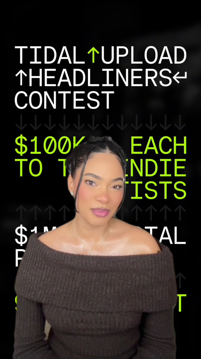 FINAL DAYS TO WIN $100K! Upload your music by 12/31! 9 life-changing opportunities left! $1M total! Enter 2026 with a boom! How to enter: 👉 Upload your track directly to Tidal for a chance to win (hit the ⬆️ button in the Tidal app) 👉 Make sure you own the rights to your music, that your uploaded track is set to public and you connect your Cash App account (prizes paid via the official $Tidal Cash App account) 🔗 #uploadheadliners #tidalupload NO PURCHASE NECESSARY. Ends at 11:59:59 PM ET on 12/31/2025. Open to legal residents of 50 US and DC, 18+ who have a US Tidal account. Void where prohibited. For complete Official Rules, go to