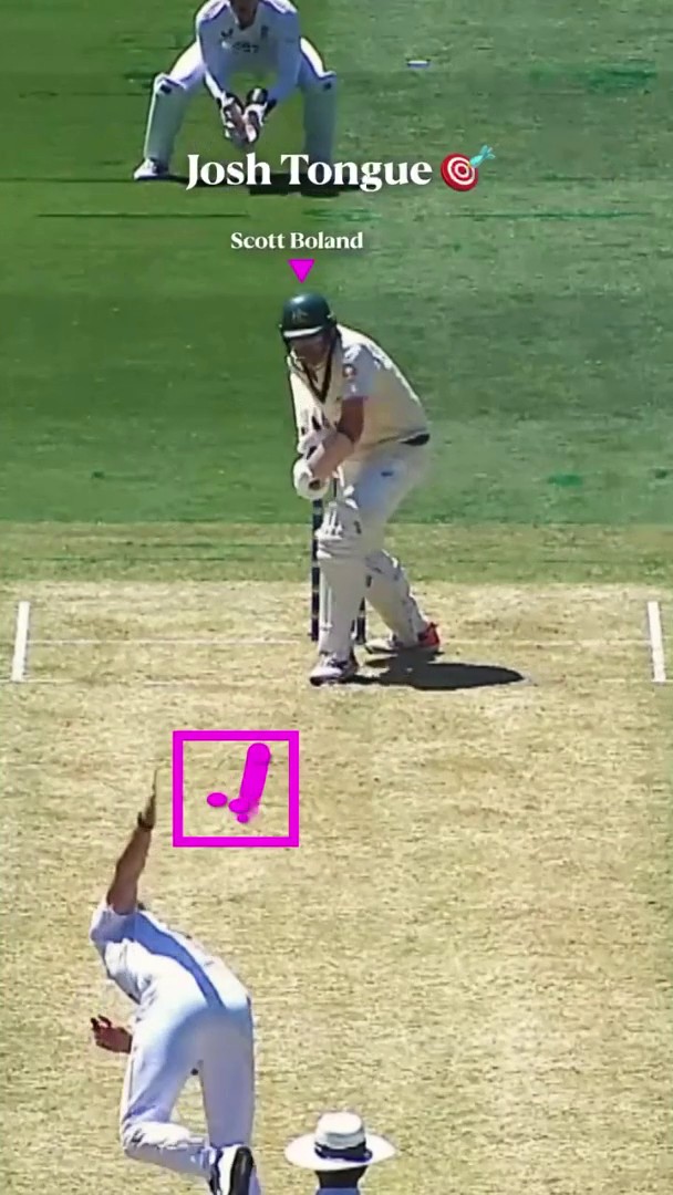 Josh Tongue found his range and executed perfectly 🎯 #TheAshes