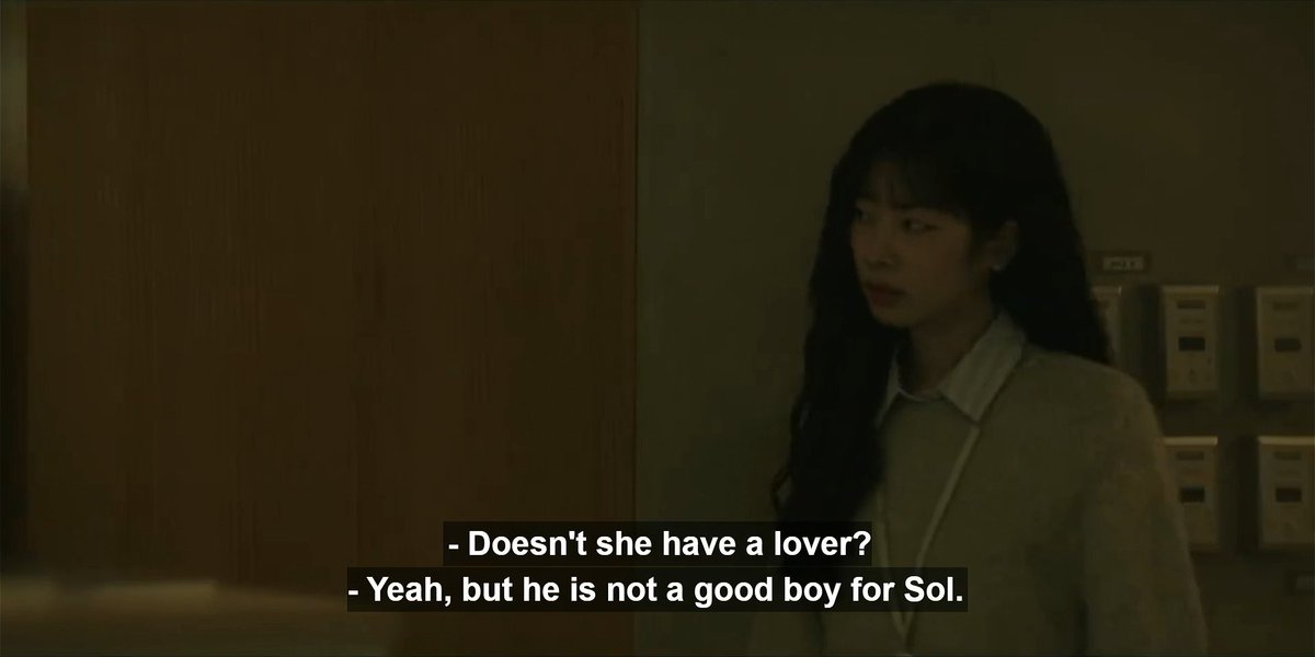 Dahyun overhearing about someone trying to get with Junseo's girlfriend next episode and the sigh when she has to listen to him talk about her 😭
