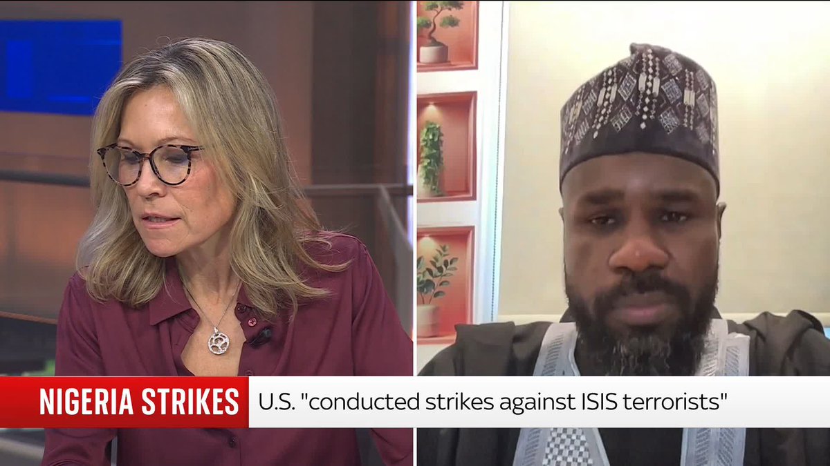 "You cannot airstrike your way out of these security issues." Nigerian human rights advocate Bulama Bukarti says a sustained campaign led by Nigeria is more effective for targeting terror groups, as airstrikes are a temporary measure. 📺 Sky 501