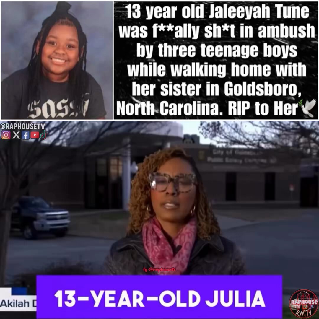 13 year old Jaleeyah Tune was fatally shot in ambush by three teenage boys while walking home with her sister in Goldsboro, North Carolina. RIP to Her🕊️
