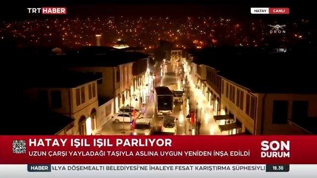 Hatay ışıl ışıl parlıyor. Asrın felaketinde ağır yara alan Tarihi Uzun Çarşı, Yayladağı taşıyla aslına uygun olarak yeniden inşa edildi.