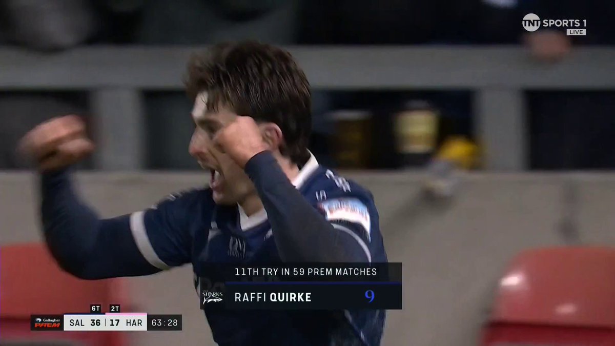 "Never, ever, ever give up!" Raffi Quirke chases his kick the length of the field to pounce on the Marcus Smith fumble 🫡 📺 @TNTSports &amp; @DiscoveryplusUK