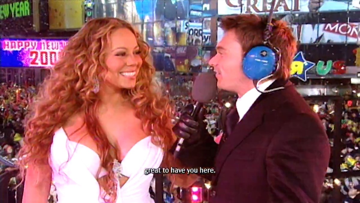 💋 A little NYE throwback with Mariah Carey and Ryan Seacrest 💋 Don't miss Mariah's performance on New Year's #RockinEve at 8/7c on ABC!