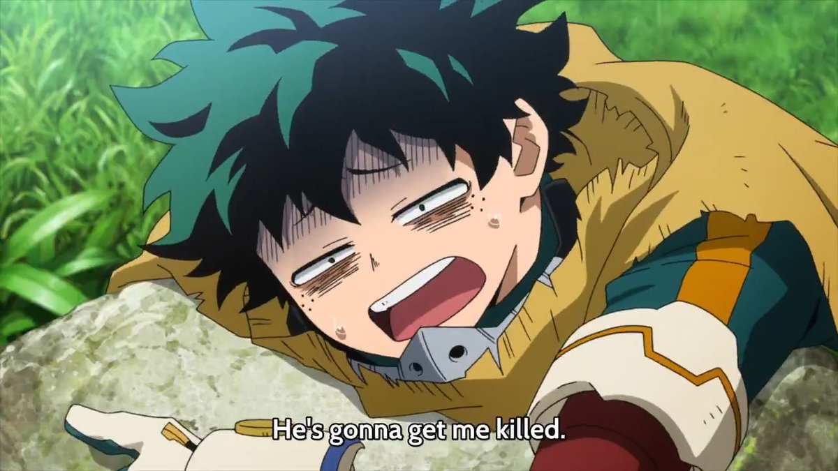 quite refreshing to see deku on the receiving end from someone other than bakugo