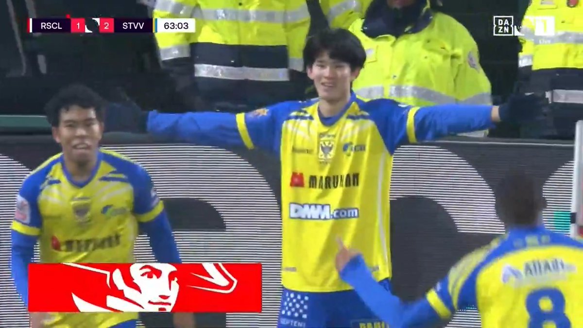 🇯🇵 強く華麗に2ゴール 🇧🇪 後藤啓介がワンタッチで2得点を記録。 折り返しを合わせる得意な形。今季8ゴール目で、得点ランキングトップタイとなっている。 🎥:DAZN België