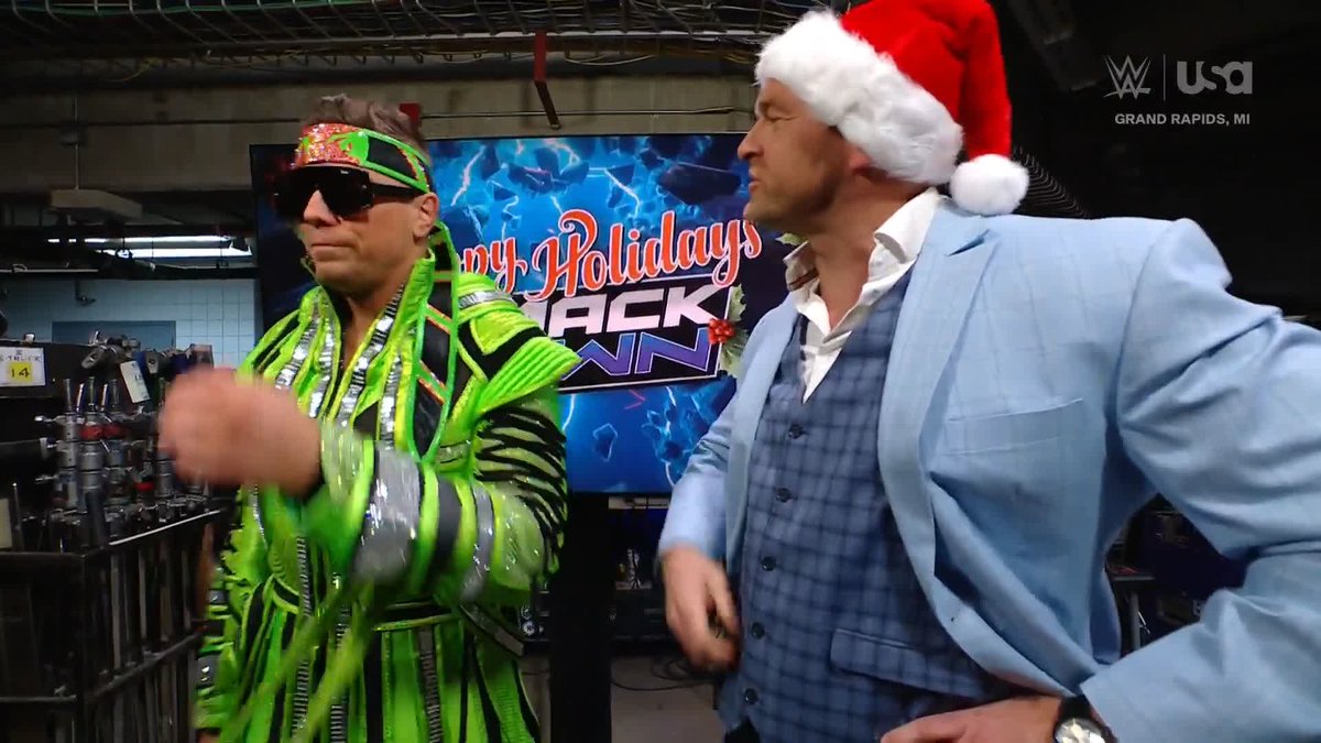 "No music... for Joe Hendry." Oops 🤭 The Miz Joe Hendry Nick Aldis