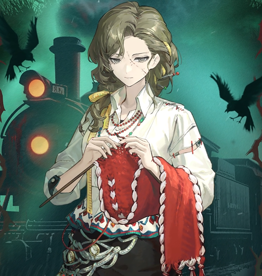 The Conductress Corvus' Smile | Reverse: 1999 Her face is pale and stitched, like scraps of cloth roughly sewn together—this is Corvus, the conductress of the "Danube Dawn." Version 3.1 The Midnight Whistle is now available on Mobile and PC.