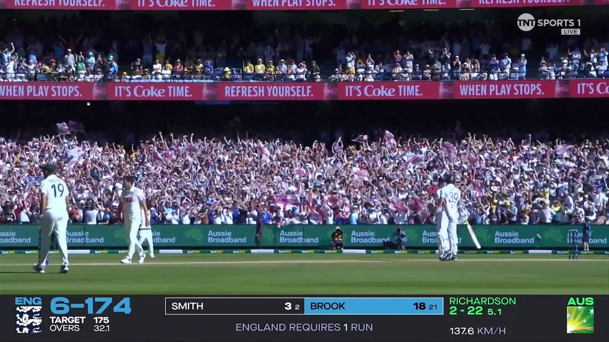 ENGLAND WIN IN MELBOURNE! The first Ashes Test win in Australia for 15 years! ๐ ๐บ Watch #TheAshes LIVE on TNT Sports and discovery+