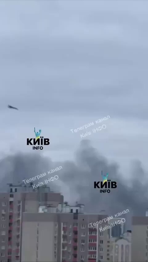 🔴Rusya’ya ait kamikaze dronlar Kiev’i vuruyor.
