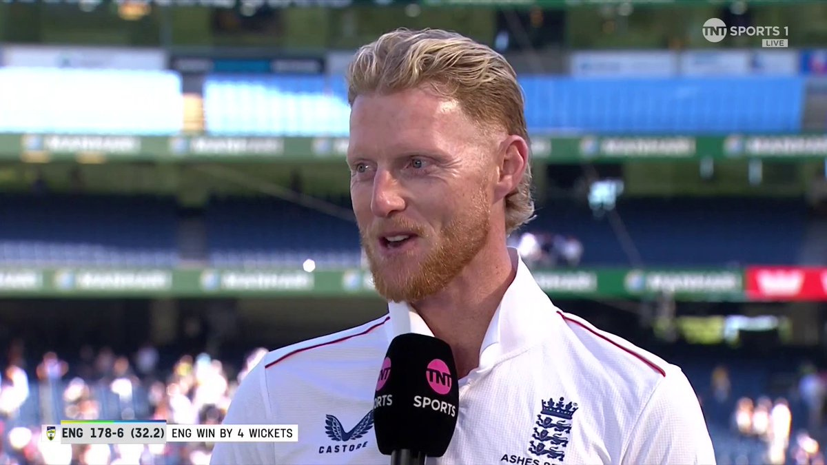 🗣 We've got the win but it's not what you want, really. It was heavily sided to one skill of the game. I'm real proud of the way in which we went about it." Ben Stokes discusses the wicket at the MCG after England's victory on day two 👀 #TheAshes