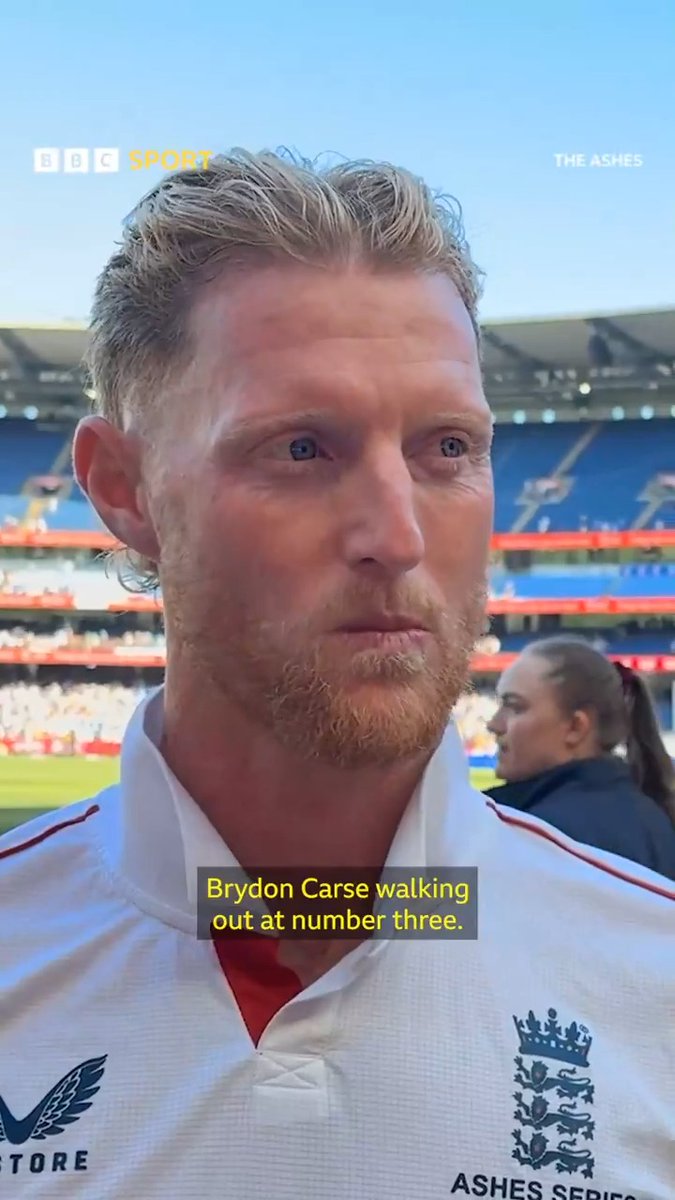 Ben Stokes has explained why England sent in Brydon Carse to bat at three.