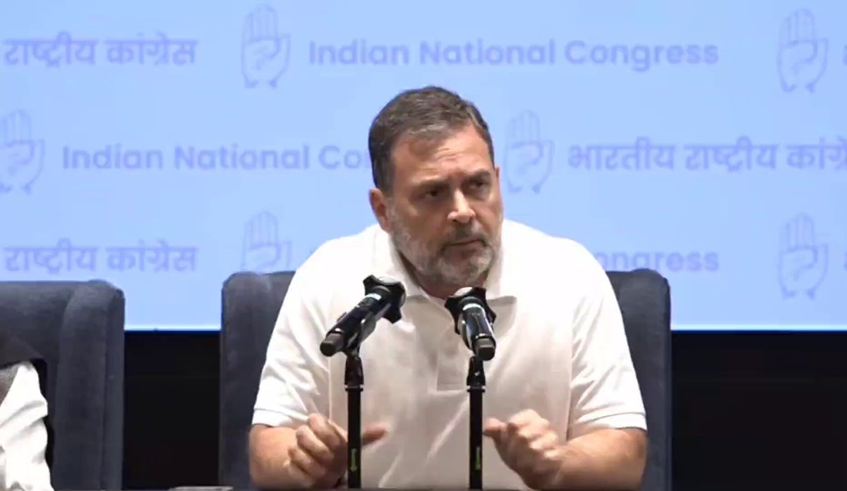 MGNREGA is not just a work programme; it is a conceptual development framework, appreciated across the world. This is being destroyed single-handedly by the Prime Minister without consulting his Cabinet and without studying the matter. 👉This is an attack on the states of India because they are simply taking away money that belongs to the states and decision-making power that belongs to the states. 👉It is an attack on the infrastructure of the states because MGNREGA was used to build infrastructure. 👉It is the decimation of Indian labour because MGNREGA guaranteed a minimum floor below which Indian labour could not fall. 👉It is a devastating attack on the states and on the poor people of this country, carried out by the Prime Minister single-handedly. 👉It is going to cause tremendous pain to the weaker sections, to Adivasis, to Dalits, to OBCs, to poor general castes, and to minorities. 👉At the same time, it is going to benefit Mr. Adani in full measure. That is the purpose of this exercise: to take money away from poor people and hand it to people like Mr. Adani. 👉MGNREGA, apart from being a rights-based programme, also strengthened our panchayats. This, therefore, is an attack on the democratic structure. ✊We are going to resist it, we are going to fight it, and I am confident that the entire Opposition will stand united against this action. : LoP Shri Rahul Gandhi