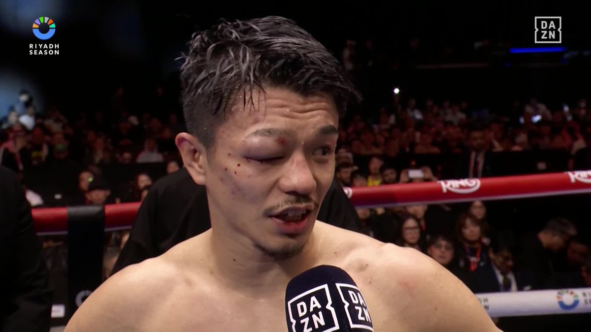 試合後 井上尚弥戦について聞かれた中谷潤人！ 「もちろん世界チャンピオンを目指して、この階級に転向したので、そのチャンスをいただけるならしっかり仕上げます」