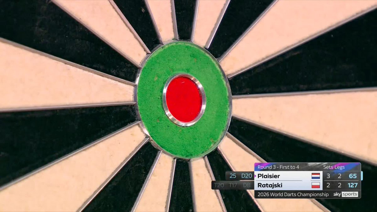 RATAJSKI LEVELS! WOW! What a match 🔥 Wesley Plaisier misses THREE match darts, and Krzysztof Ratajski capitalises to send us to deciding set! 📺 #WCDarts | R3