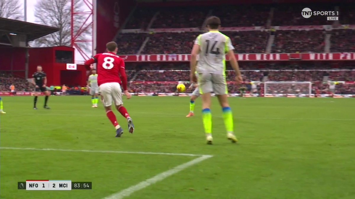A huge moment! 👀 Rayan Cherki is left with space in the box and restores Man City’s lead. TNT Sports &amp; discovery+ UK