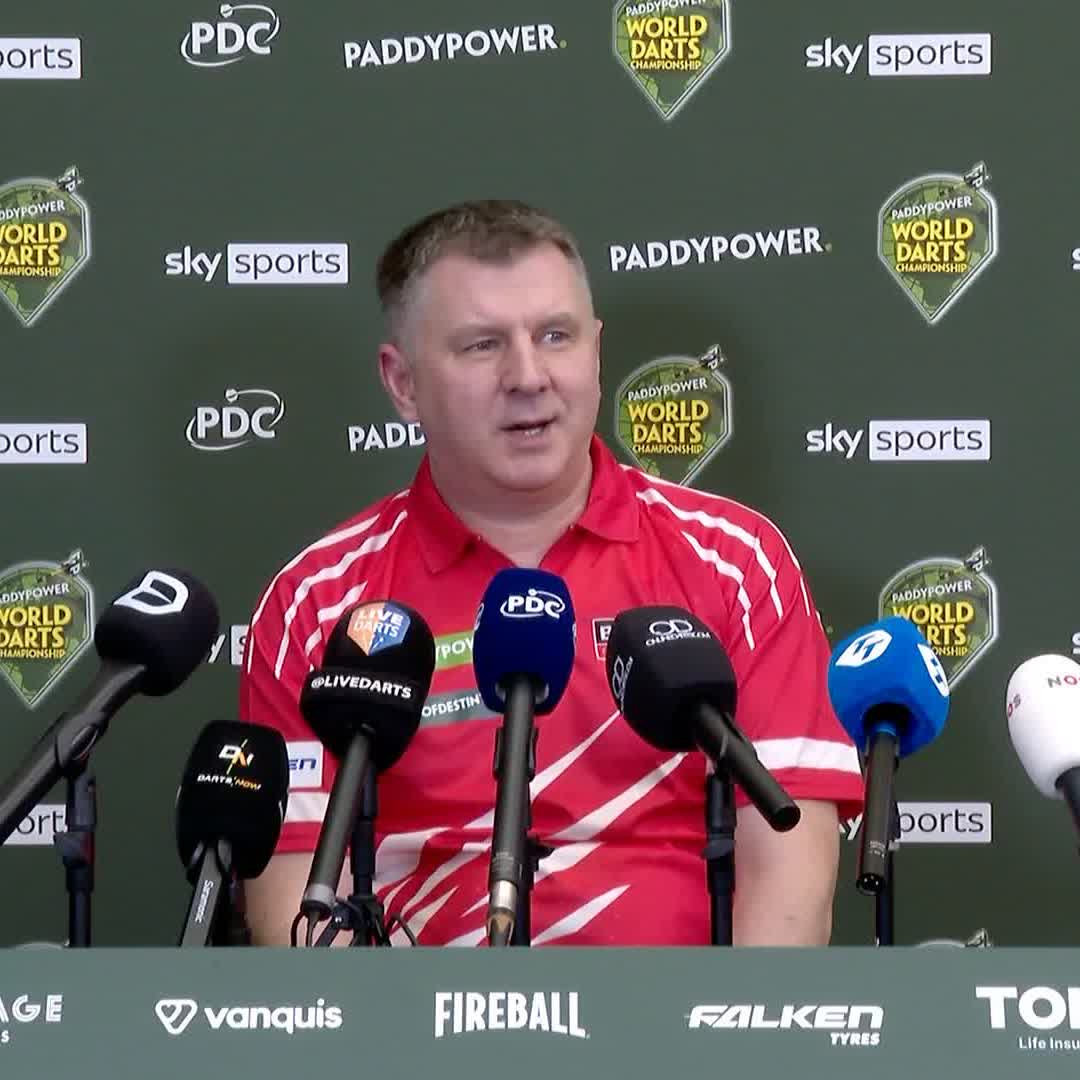 🗣️ "I'm in good form now. We will see how far I can go." Krzysztof Ratajski is feeling inspired after his comeback win against Wesley Plaisier. #WCDarts