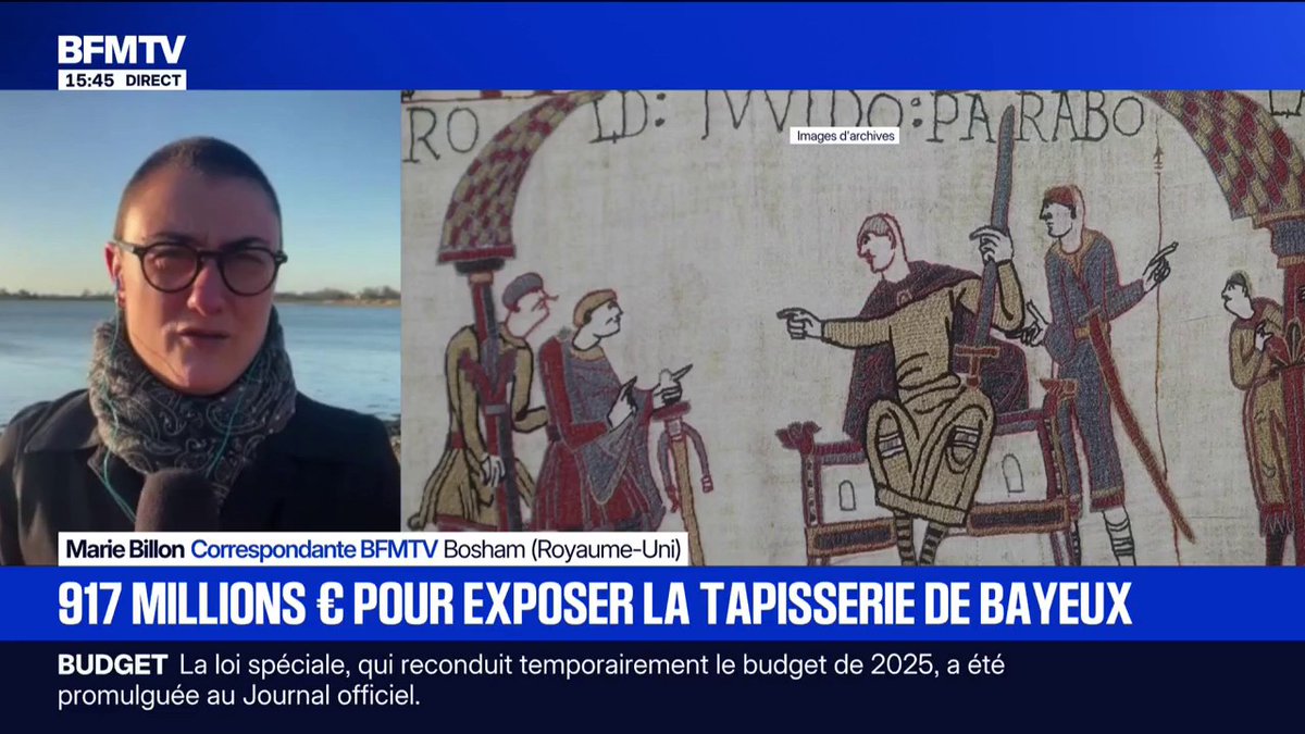 Le Royaume-Uni va assurer la tapisserie de Bayeux à hauteur de 917 millions d'euros