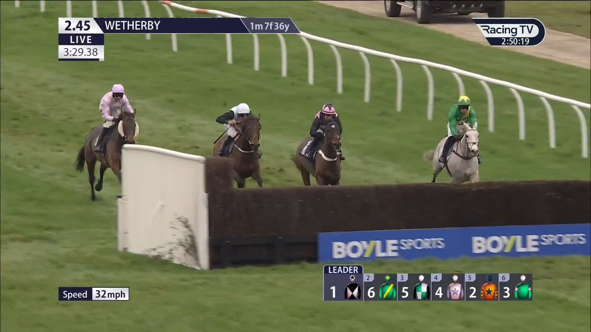Traprain Law comes out on top in our £30,000 feature and one of our annual highlights, the William Hill Racing Castleford Handicap Chase, for lucinda russell and Michael Scudamore