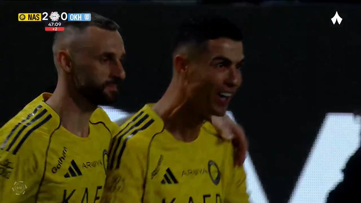 هدف! ⚽️ بالكعب يسجل رونالدو هدفًا جديدًا ويعزز تقدم النصر في المباراة 🔥 #النصر_الأخدود | #دوري_روشن_السعودي
