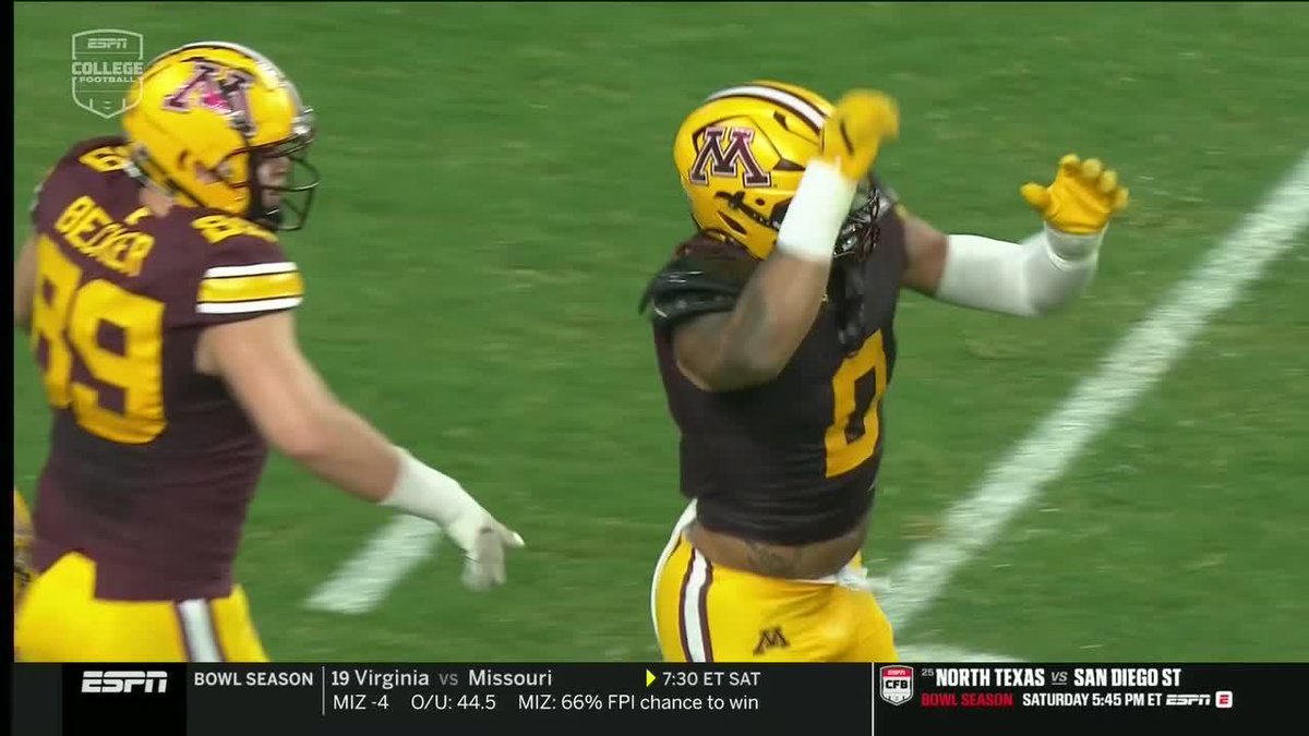 💥 6 TKL 💥 2 SK 💥 4 TFL 💥 2 PD All-Big Ten Conference first-team DE Anthony Smith dominated en route to winning 2025 Rate Bowl Defensive Player of the Game. Anthony Smith x Minnesota Football