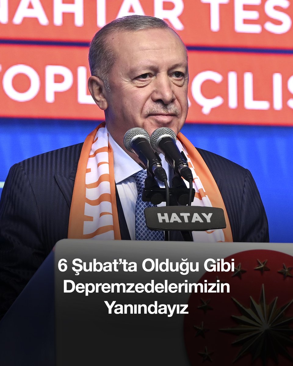 6 Şubat’ta insanımız acı içindeyken deprem bölgemize gelip ahkâm kesenler vardı, enkazların önünde selfie çekip sosyal medyadan atanlar vardı. Şimdi onların hiçbirisi ortalıkta yok. Ama biz buradayız. Tıpkı 6 Şubat’ta olduğu gibi depremzedelerimizin yanındayız.
