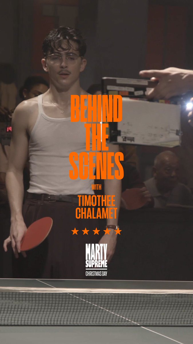 Timothée Chalamet gives the defining performance of his career (Variety) Timothée Chalamet reigns supreme (IGN) Timothée Chalamet is f***ing spectacular (@Mashable) Timothée Chalamet is Marty Mauser in Josh Safdie’s MARTY SUPREME.