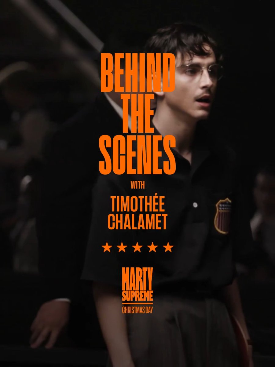 Behind the scenes with Marty himself Timothée Chalamet. MARTY SUPREME is now playing in theaters everywhere.