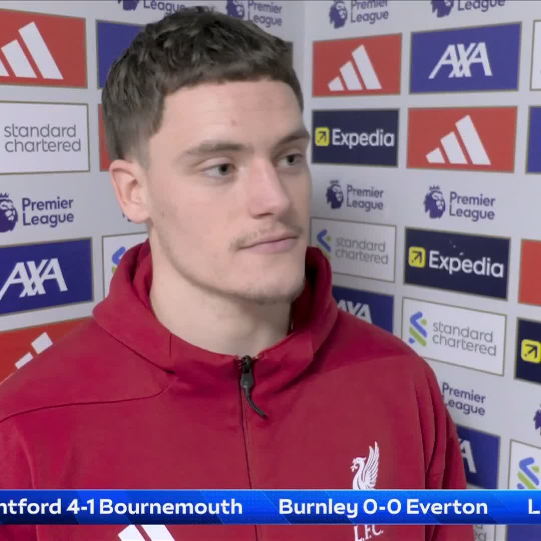 "It was very nice, the feeling on the pitch with the fans around" 😍 Florian Wirtz reacts to scoring his first Liverpool goal 🔴