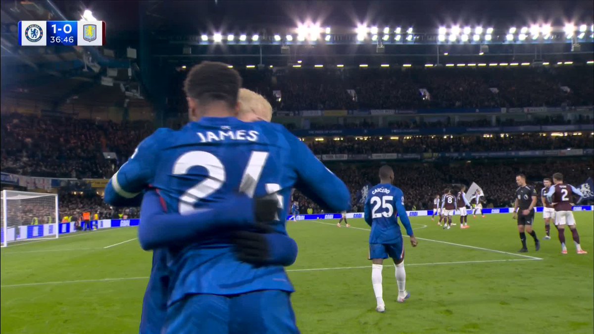 Joao Pedro gets a slight touch on Reece James' cross to give Chelsea the lead! 🔵