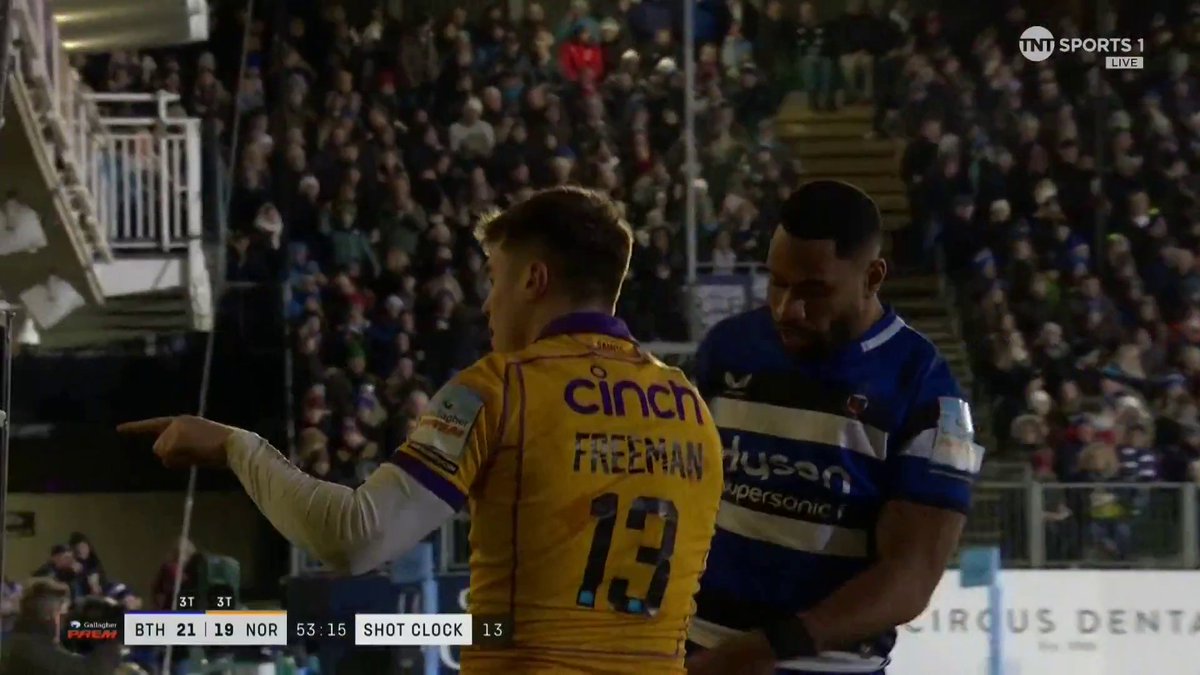 Tommy Freeman is on another level! The centre brings out the 'TMO' celebration after his second try 🥲