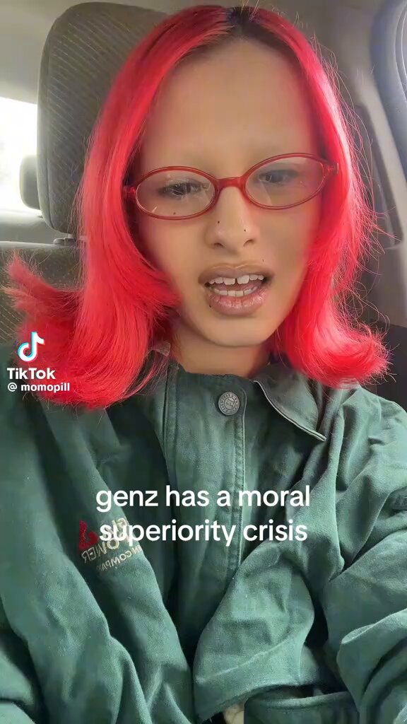 she just summed up how i feel. gen z is all performative assholes
