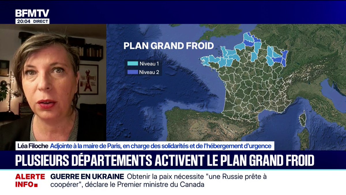 Grand froid: "Pour activer le plan à Paris, il faut qu'il fasse 0 ou en dessous de 0 degré pendant 72h d'affilée ce qui n'est pas le cas", explique Léa Filoche, adjointe à la maire de Paris en charge des solidarités