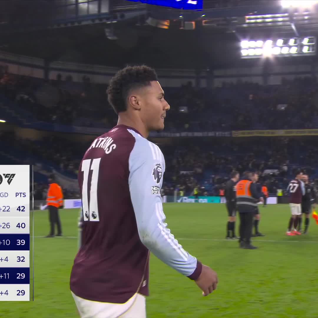 "THEY ARE QUITE SOMETHING" Full-time scenes as Aston Villa win their 11th(!) straight match in all competitions.