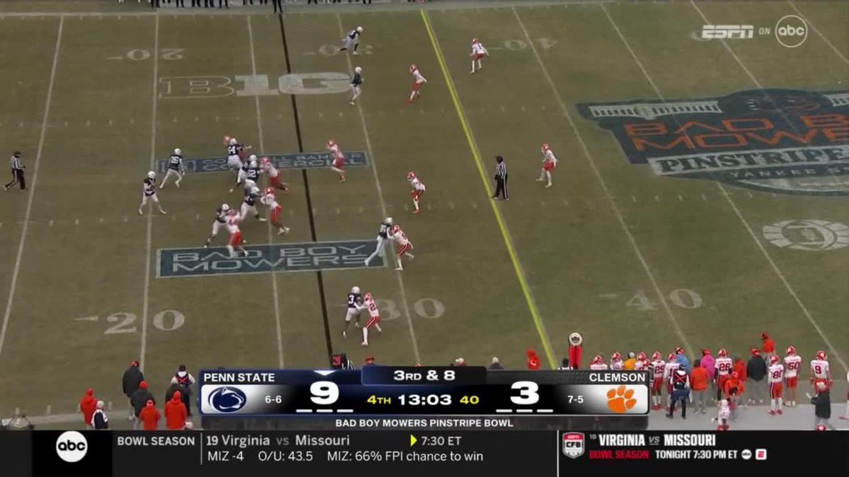 Just keep running, 73-yards to the house! #WeAre | Bad Boy Mowers Pinstripe Bowl on ABC