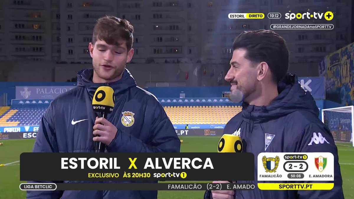 Amigos, amigos, jogos à parte 🤣 #sporttvportugal #LigaPortugalBetclic #estoril #alverca