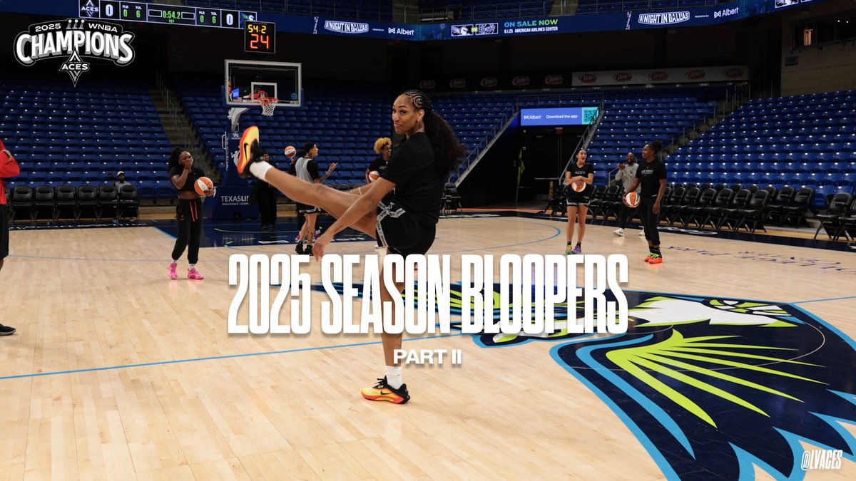 The M'VP will return in Aces Bloopers: Season 2025 🫡🤪 Part II of our favorite outtakes is now live 👇