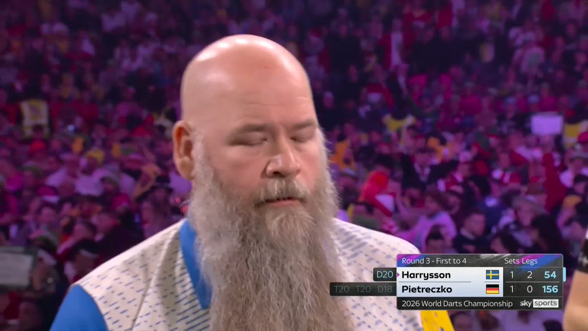 HARRYSSON BACK AHEAD! It's a clean sweep in set three for Andreas Harrysson, who averages over a ton in a dominant three-leg burst to lead Pietreczko 2-1! 📺 #WCDarts | R3