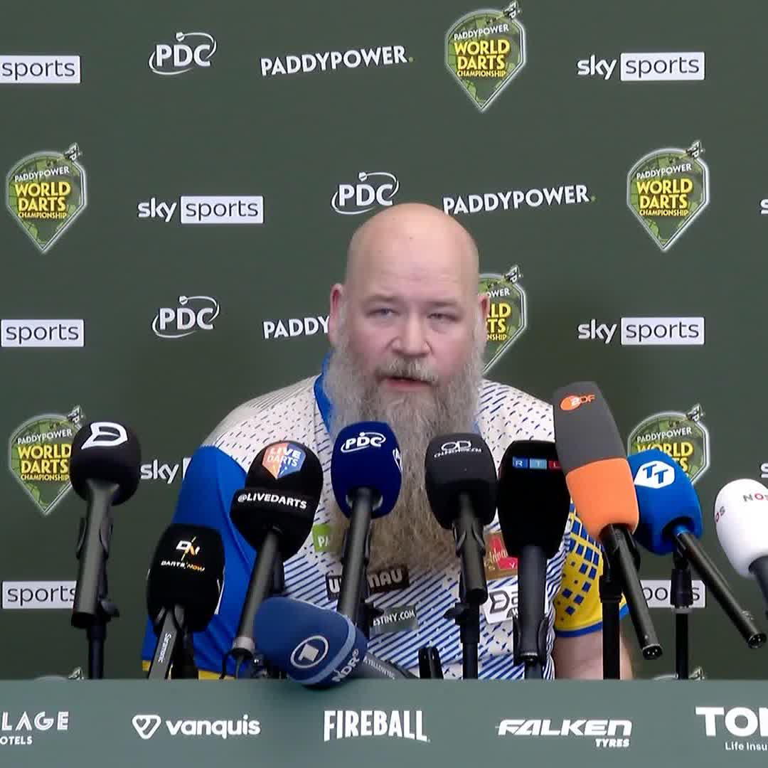 🗣️ "Playing Jonny Clayton will be lovely, I'm really looking forward to that." Andreas Harrysson previews his upcoming clash with Jonny Clayton in Round Four after defeating Ricardo Pietreczko 4-2. #WCDarts