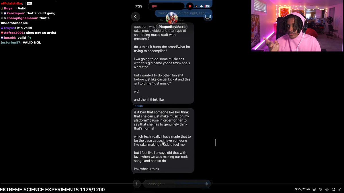 PlaqueboyMax's cousin, Fatboydip, clarifies the texts with Banks involving Yonna 🤔 "Yonna wanted to do just music. Max is trying to be more than just a music streamer, he wants to be an entertainer. So he is like is it bad that she looks at me as just a music streamer"