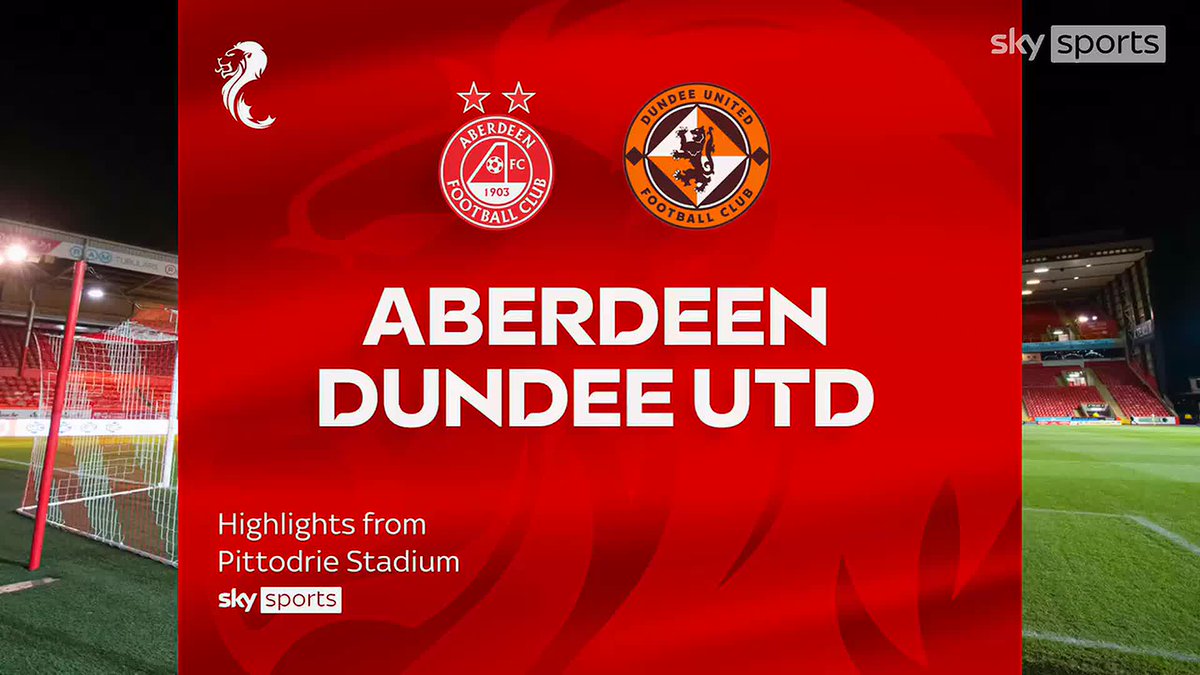 🤝 Aberdeen came from behind to draw with Dundee United in this Scottish Premiership clash at Pittodrie ⤵️
