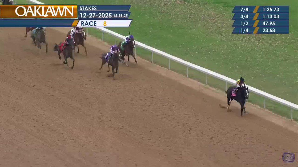 🌟💫 COUNTING STARS becomes a 2x stakes winner this Oaklawn meet, wheeling back in just 13 days to win the Year's End! She handled the added distance with ease for trainer Mark Casse. Fransisco Arrieta was in the saddle. 🎥 #TwinSpiresReplay